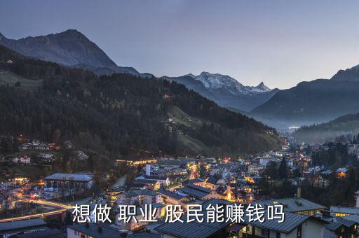 想做 職業 股民能賺錢嗎