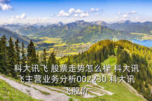 科大訊飛股票怎么樣,科大訊飛的人工智能行業龍頭股