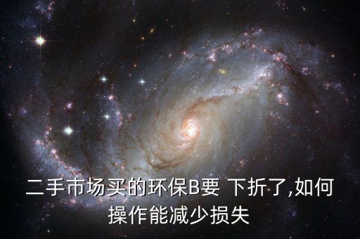 二手市場買的環保B要 下折了,如何操作能減少損失