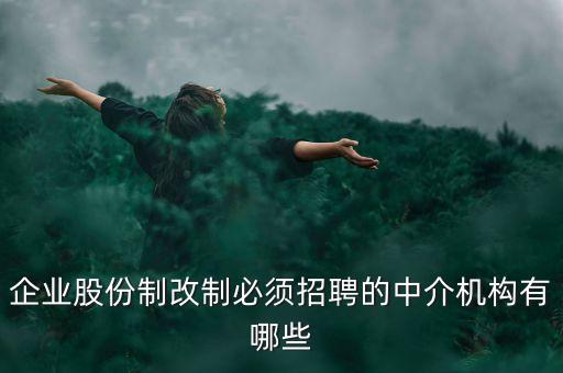 什么樣的重組需要中介選聘，企業股份制改制必須招聘的中介機構有哪些
