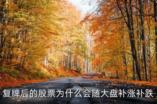 股票復牌為什么會補跌，復牌后的股票為什么會隨大盤補漲補跌