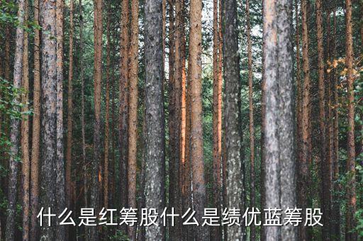 什么是紅籌股什么是績優藍籌股