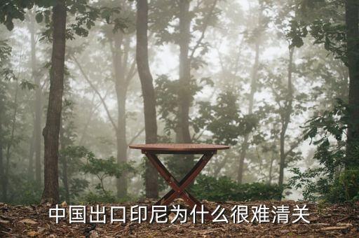 為什么印尼出口禁令，中國出口印尼為什么很難清關