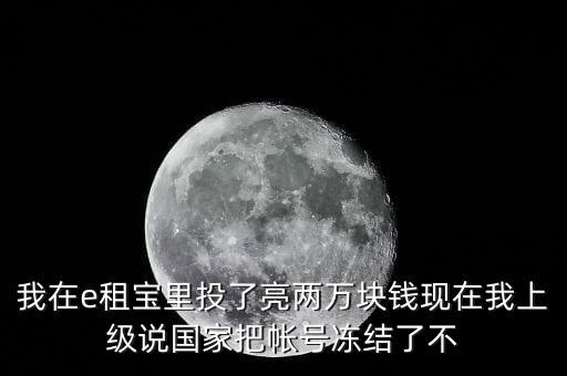 e租寶為什么沒有人管，國家為什么把e租寶平臺給關了讓投資者和理財師心里發慌這么長