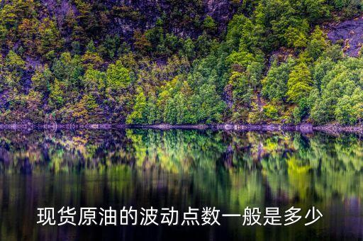現貨原油的波動點數一般是多少