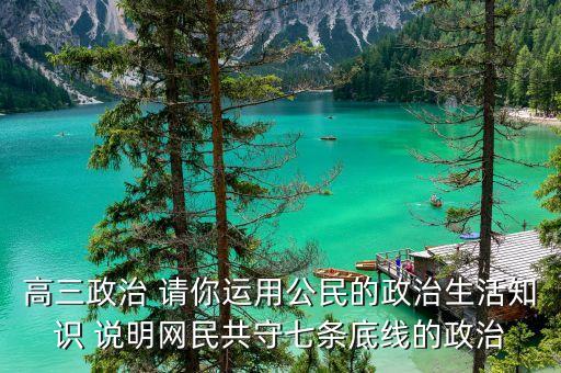 高三政治 請你運(yùn)用公民的政治生活知識 說明網(wǎng)民共守七條底線的政治