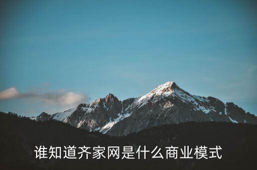 齊家網盈利模式是什么，齊家網是以什么方式成為行業大佬的有人可以簡單闡述一下嗎  搜