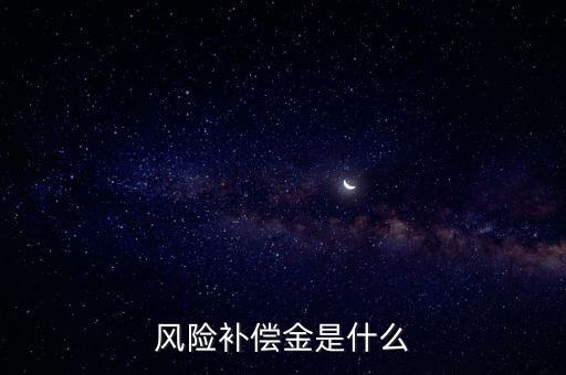 風險補償金是什么