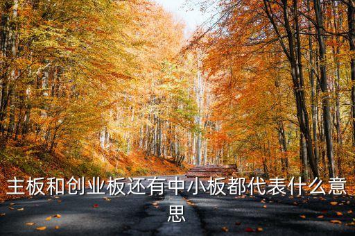 滬市主板是什么意思，什么是主板中小板和創業板它們都是干什么的請用白話簡短精