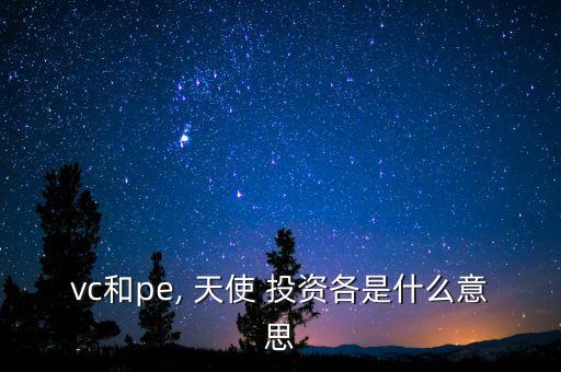 風險投資與天使投資的區別,3.(簡答題)天使投資與風險投資的區別?