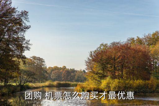 團(tuán)購(gòu) 機(jī)票怎么購(gòu)買才最優(yōu)惠