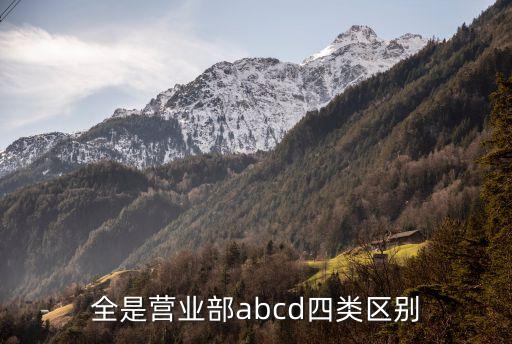 全是營業部abcd四類區別