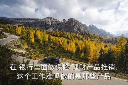 在 銀行里面做保險 理財產品推銷,這個工作難嗎做的是那些產品