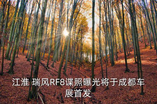 江淮 瑞風RF8諜照曝光將于成都車展首發