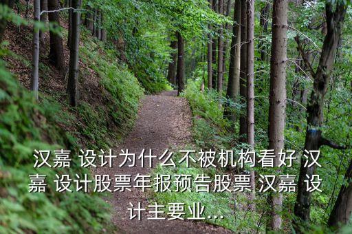  漢嘉 設計為什么不被機構看好 漢嘉 設計股票年報預告股票 漢嘉 設計主要業...