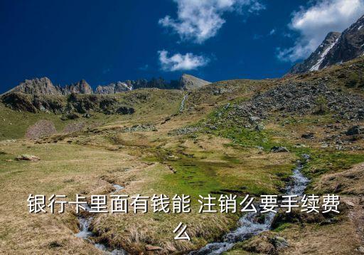  銀行卡里面有錢能 注銷么要手續費么