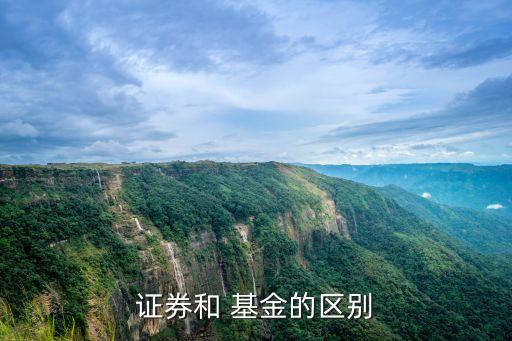 證券和 基金的區別