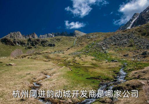  杭州同進韻動城開發商是哪家公司