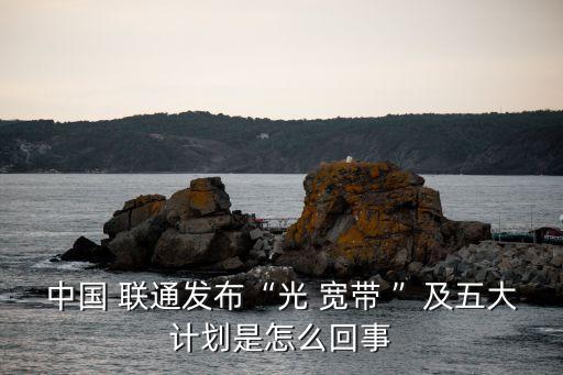 中國 聯通發布“光 寬帶 ”及五大計劃是怎么回事