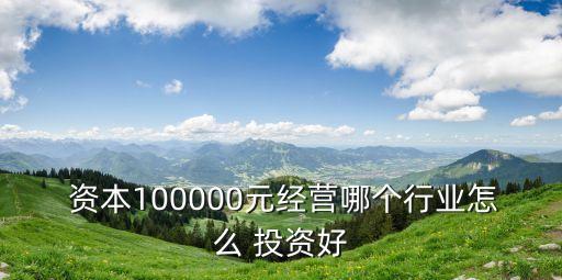 資本投資服務行業,投資服務行業什么比較好做