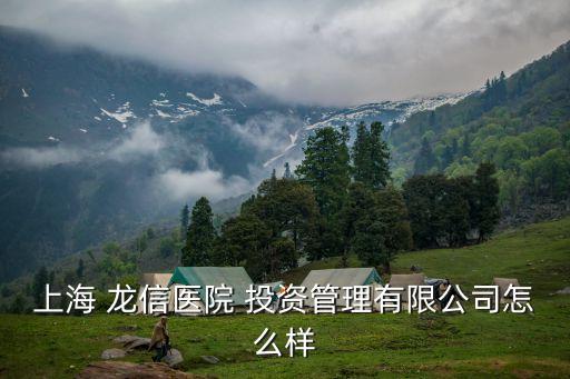 上海 龍信醫院 投資管理有限公司怎么樣