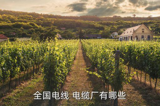 中國電纜四大產區,中國四大電纜基地
