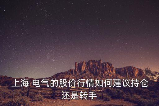  上海 電氣的股價行情如何建議持倉還是轉手