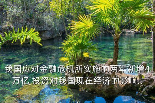 我國應對金融危機所實施的兩年新增4萬億 投資對我國現在經濟的影響...