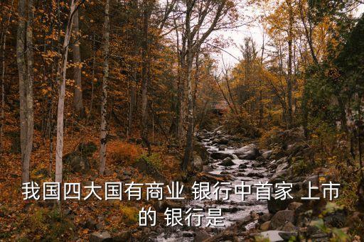 我國四大國有商業 銀行中首家 上市的 銀行是