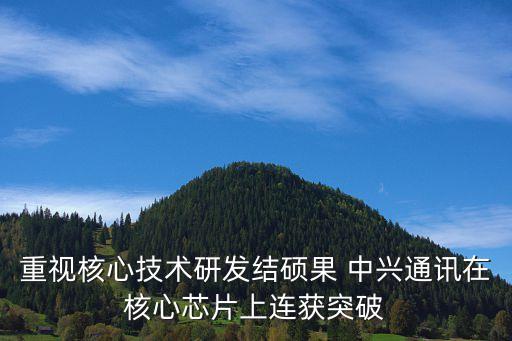 重視核心技術研發結碩果 中興通訊在核心芯片上連獲突破