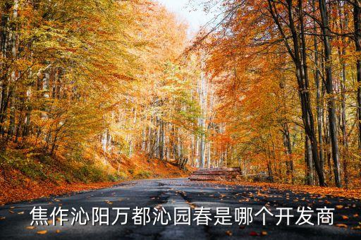  焦作沁陽萬都沁園春是哪個開發商