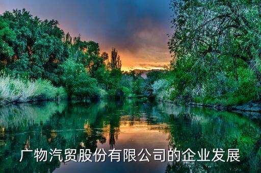 廣物汽貿股份有限公司的企業發展