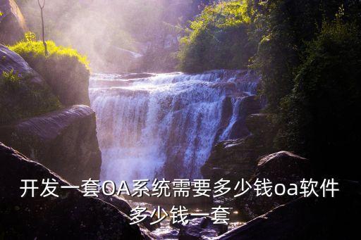 開發一套OA系統需要多少錢oa軟件多少錢一套