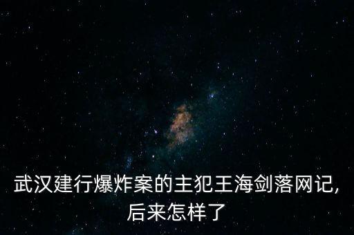 武漢建行爆炸案的主犯王海劍落網記,后來怎樣了