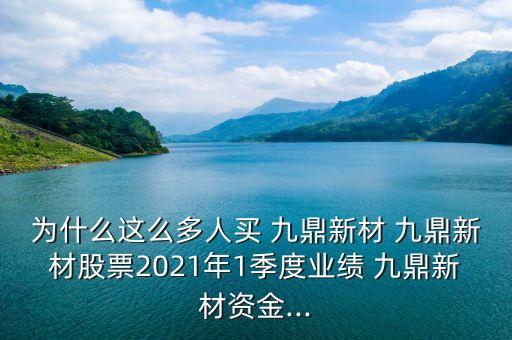 為什么這么多人買 九鼎新材 九鼎新材股票2021年1季度業績 九鼎新材資金...