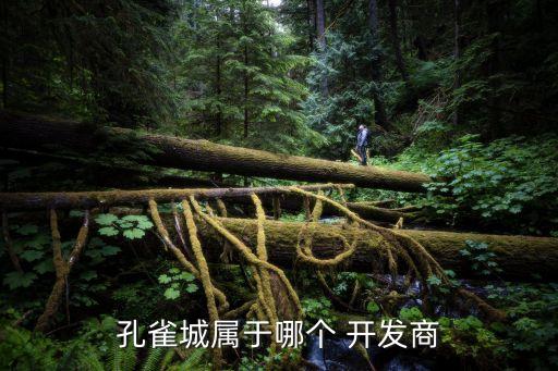 孔雀城屬于哪個 開發商