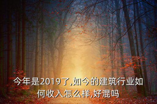 今年是2019了,如今的建筑行業如何收入怎么樣,好混嗎