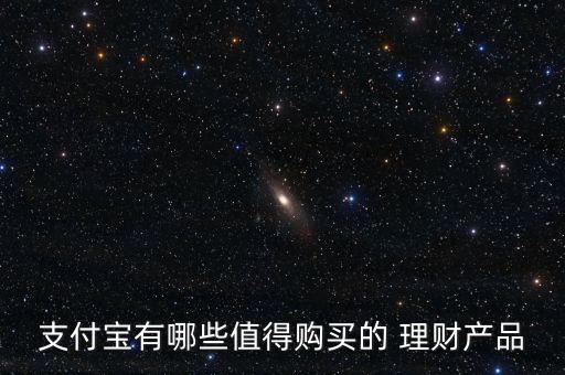 支付寶有哪些值得購買的 理財產品