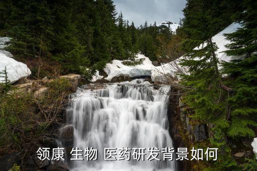 領康 生物 醫藥研發背景如何
