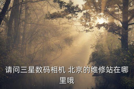 請問三星數碼相機 北京的維修站在哪里哦