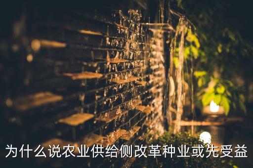 為什么說農業供給側改革種業或先受益