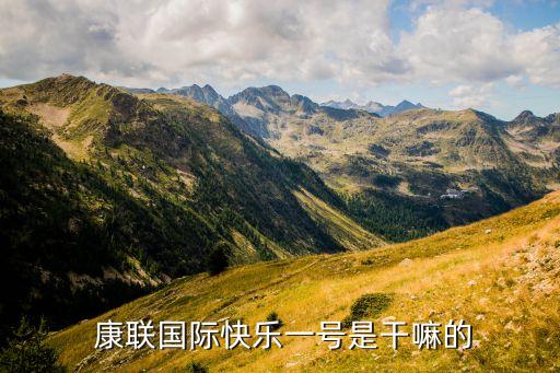  康聯國際快樂一號是干嘛的