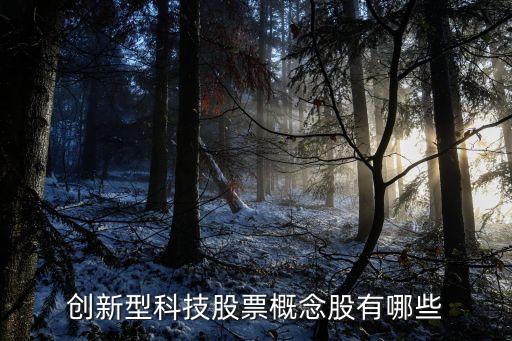 創新型科技股票概念股有哪些