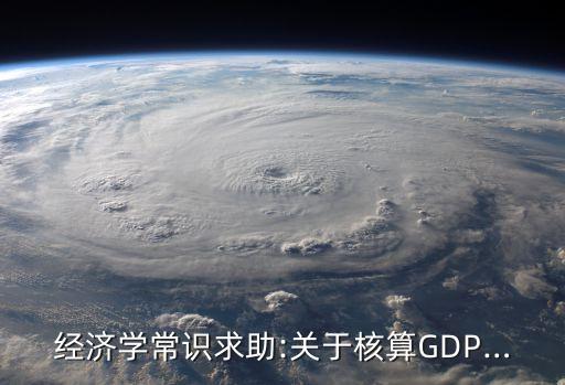 經濟學常識求助:關于核算GDP…