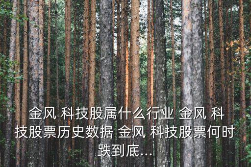  金風 科技股屬什么行業 金風 科技股票歷史數據 金風 科技股票何時跌到底...