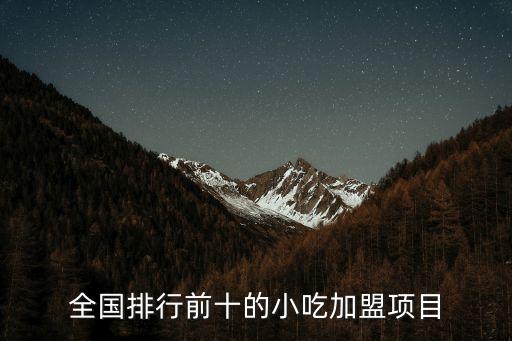 中國快餐行業20強