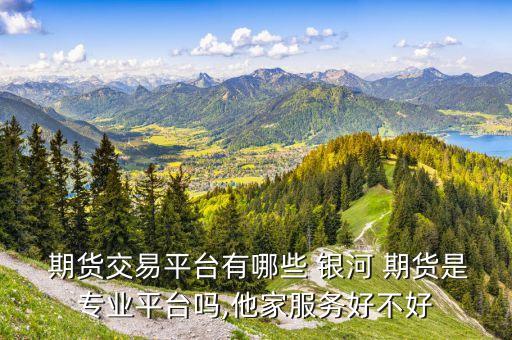  期貨交易平臺有哪些 銀河 期貨是專業平臺嗎,他家服務好不好