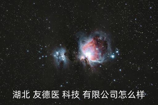 湖北 友德醫 科技 有限公司怎么樣