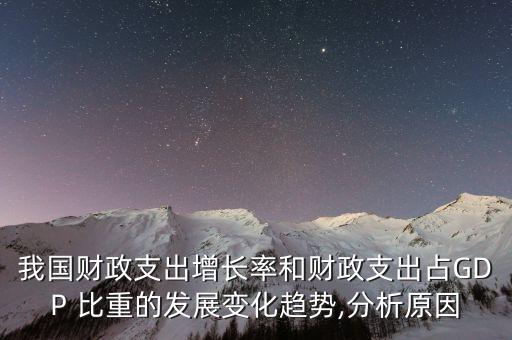 我國財政支出增長率和財政支出占GDP 比重的發展變化趨勢,分析原因