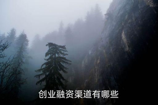 創業融資渠道有哪些